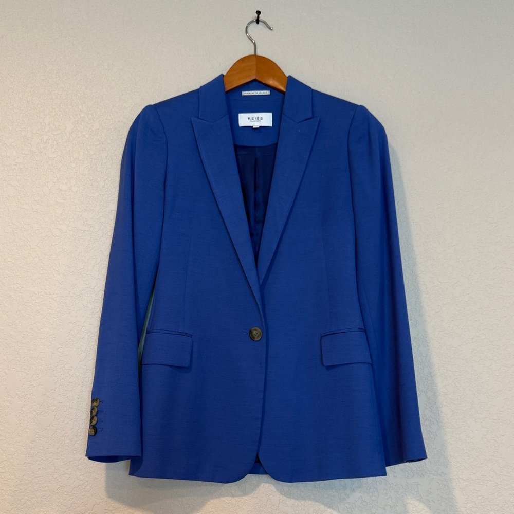 Blue Blazer with Button Detail